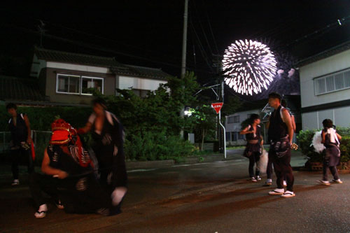 大花火と神楽